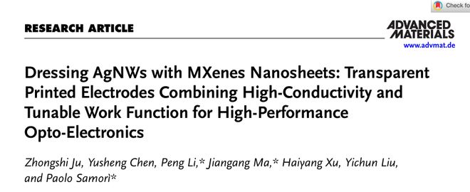 东北师范大学马剑钢教授等合作《AM》:面向高性能光电器件的可